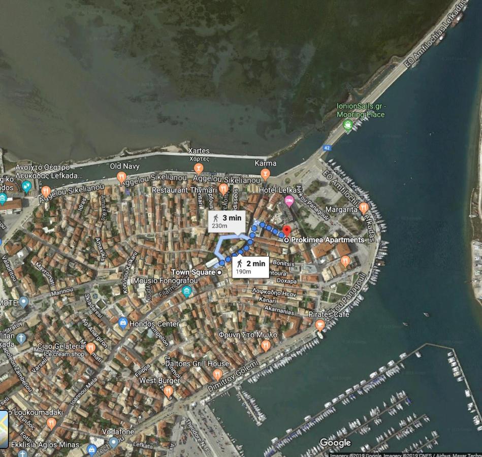 Prokimea Seaview Apartments Lefkada City Ngoại thất bức ảnh